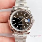 Noob Factory Caliber 3235 V3 Rolex DateJust II 41 Black Dial Fluted Bezel Watch